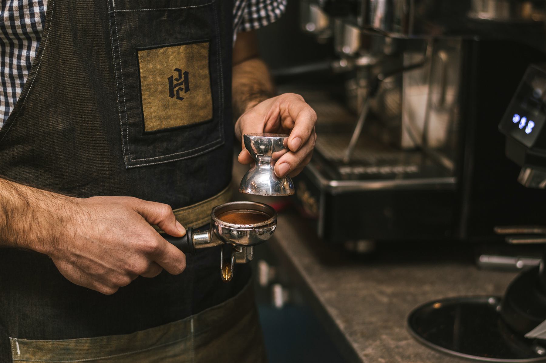 Horizon Coffee Co barista preparing coffee