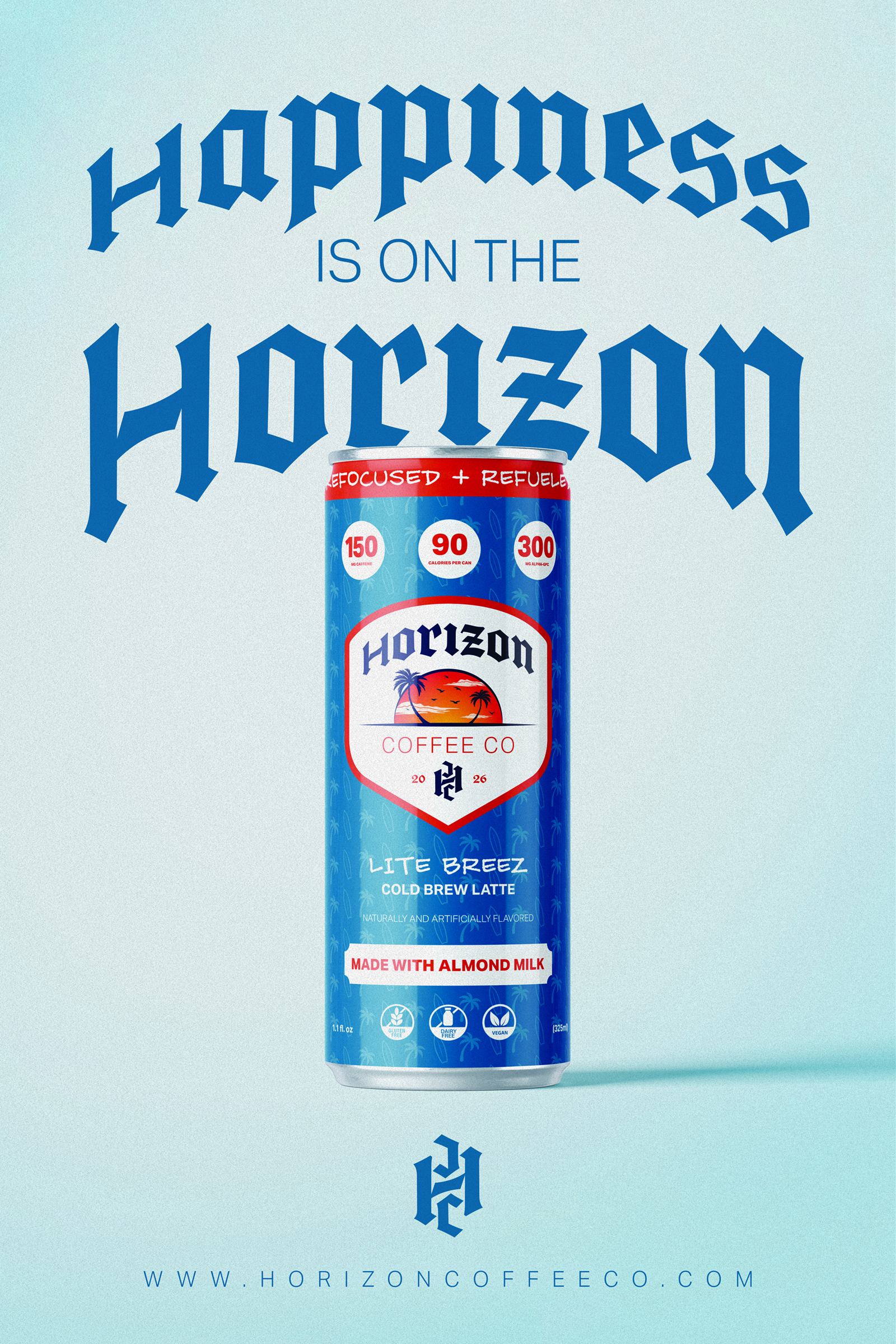 Horizon Coffee Co light poster